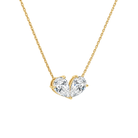 Aviana Double Pear Toi Et Moi Lab-Grown Diamond Necklace in 18K Yellow Gold, alternate product view
