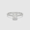 Oval Hidden Halo Accent Petite Pavé spin video