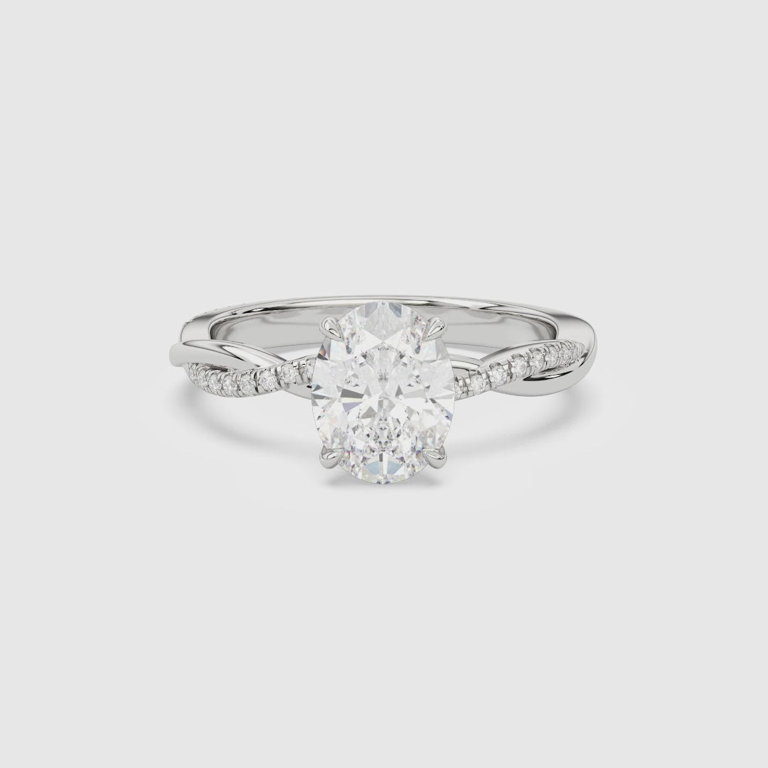 Oval Twisted Vine Accented spin video