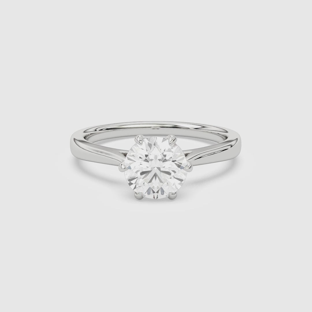 Round Tapered Solitaire spin video