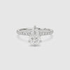 Pear Hidden Halo Crown Pavé spin video