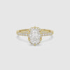 Oval Crown Halo Pavé spin video