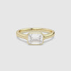 Emerald East-West Bezel Solitaire spin video