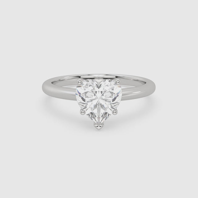 Heart Classic Basket Plain Solitaire spin video