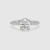 Oval Classic Basket Pavé Solitaire spin video