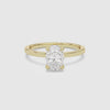 Oval Hidden Halo Accent Plain spin video