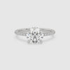 Round Classic Basket Pavé Solitaire spin video