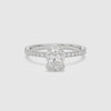 Oval Hidden Halo Accent Luxe Pavé spin video