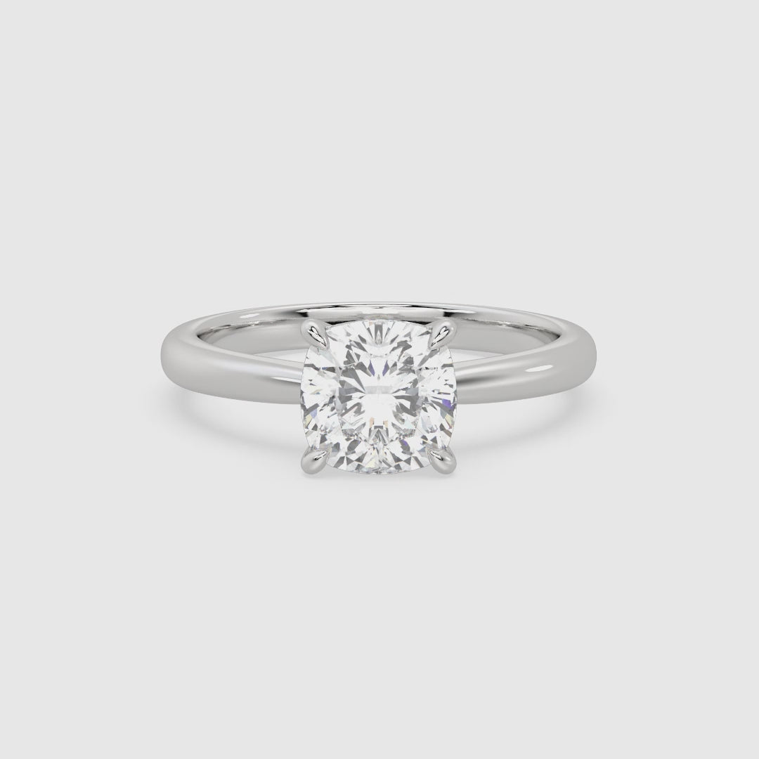 Cushion Classic Basket Plain Solitaire spin video