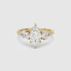 Marquise Composite Three Stone Ring spin video