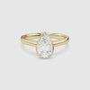 Pear Medium Tapered Bezel Solitaire spin video