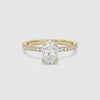 Oval Hidden Halo Accent Pavé spin video
