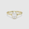 Oval Slim Tapered Bezel Solitaire spin video