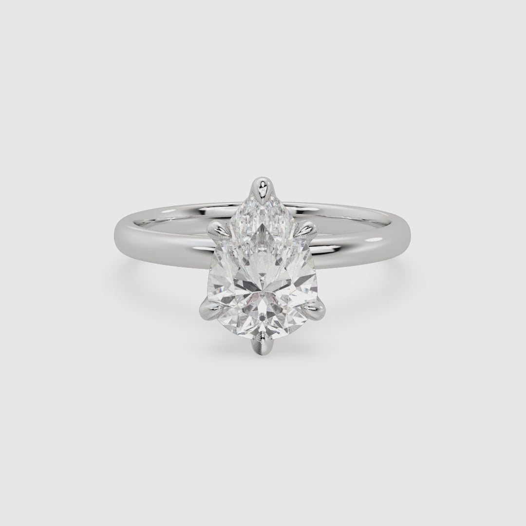 Pear Petite Classic Solitaire spin video