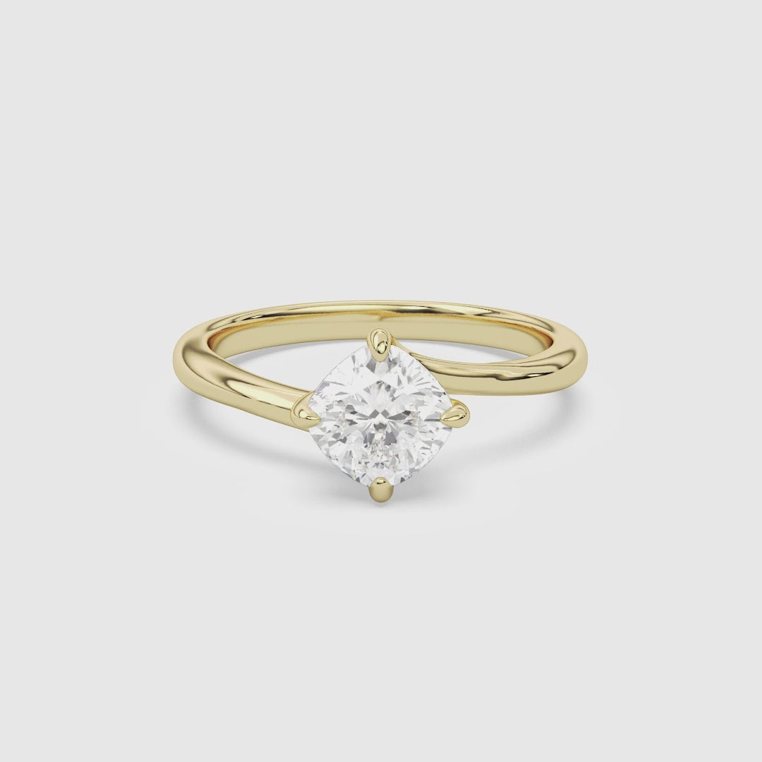 Cushion Bypass Solitaire spin video
