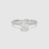 Oval Hidden Halo Crown Petite Pavé spin video