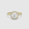 Round Regal Halo Pavé spin video