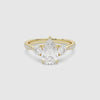 Pear Round Side Three Stone Pavé spin video