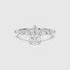 Pear Mixed-Shaped Shoulder Accent Ring spin video