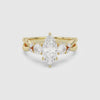 Marquise Willow Composite Three Stone spin video