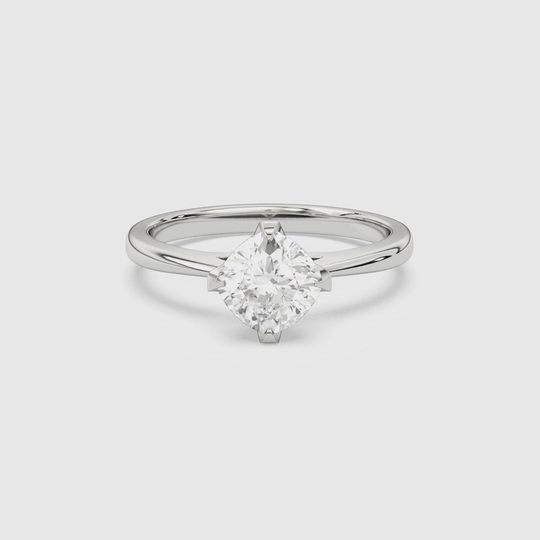 Cushion Petal Head Solitaire spin video