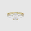 Emerald Hidden Halo Accent Luxe Pavé spin video
