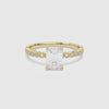 Emerald Accent Shoulder Solitaire spin video