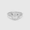 Pear Composite Three Stone Ring spin video