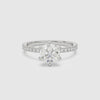 Round Hidden Halo Accent Six-Prong Pavé spin video