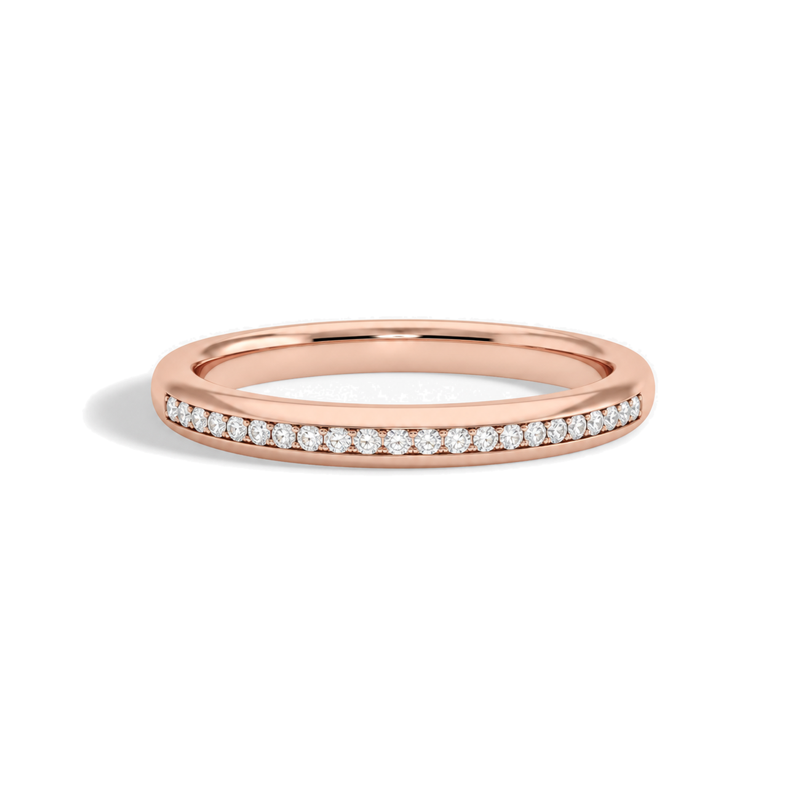 Romy Adorned Channel Lab Grown Diamond Ring in 14K Rose Gold