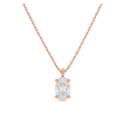 Elysia Solitaire Lab Grown Diamond Pendant Necklace in 14K Rose Gold