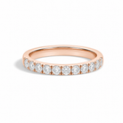 Ilana Classic Brilliant Half Eternity Lab Grown Diamond Band in 14K Rose Gold