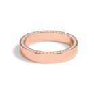 Lumi Eternity Side Lab Grown Diamond Wedding Band in 14K Rose Gold