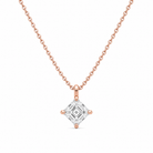 Elysia Solitaire Lab Grown Diamond Pendant Necklace in 14K Rose Gold