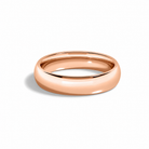 Linnea Classic Dome Wedding Band in 14K Rose Gold