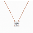 Solenne Solitaire Lab Grown Diamond Necklace in 14K Rose Gold