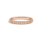 Verena Elara Engraved Lab Grown Diamond Ring in 14K Rose Gold