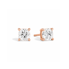 Eira Solitaire 4-Prong Lab Grown Diamond Stud Earrings in 14K Rose Gold