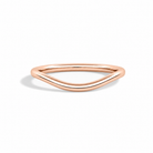 Bellerose Curved Lab Grown Diamond Ring in 14K Rose Gold