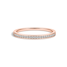 Veda Ariel Channel Lab Grown Diamond Ring in 14K Rose Gold