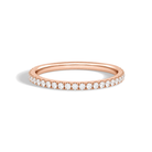 Emmeline Seraphine Three-Quarter Coverage Lab Grown Diamond Ring in 14K Rose Gold