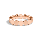Romilly All Around Octagon Lab Grown Diamond Wedding Band in 14K Rose Gold