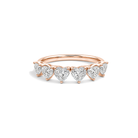 Mina Amore Half Eternity Lab Grown Diamond Band in 14K Rose Gold