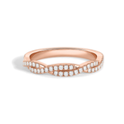 Camille Luxe Petite Twisted Vine Lab Grown Diamond Ring in 14K Rose Gold