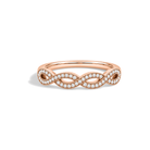 Ottilie Infinito Milgrain Lab Grown Diamond Ring in 14K Rose Gold