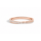 Aster Luxe Crossover Lab Grown Diamond Ring in 14K Rose Gold