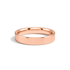 Daphne Traditional Flat Lab Grown Diamond Wedding Band in 14K Rose Gold