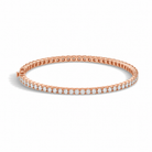 Astraea Brilliant Eternity Lab Grown Diamond Bangle Bracelet in 14K Rose Gold