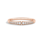 Lyra Starla Milgrain Lab Grown Diamond Ring in 14K Rose Gold