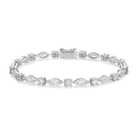 Aurelia Multi Shape Lab Grown Diamond Tennis Bracelet in 18K White Gold